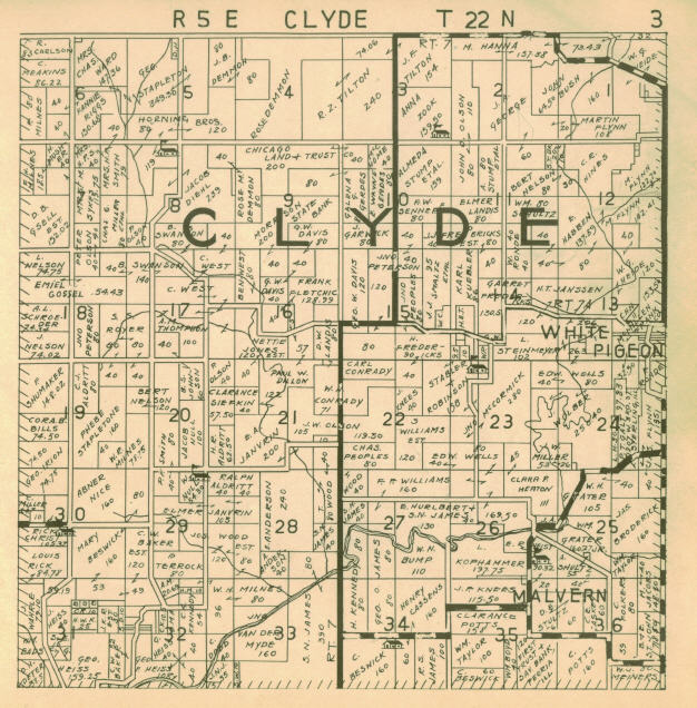 1936 Farm ownership atlas - Clyde