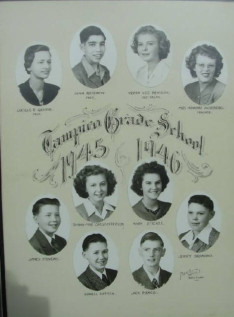 Tampico Grade School Class of 1945-46