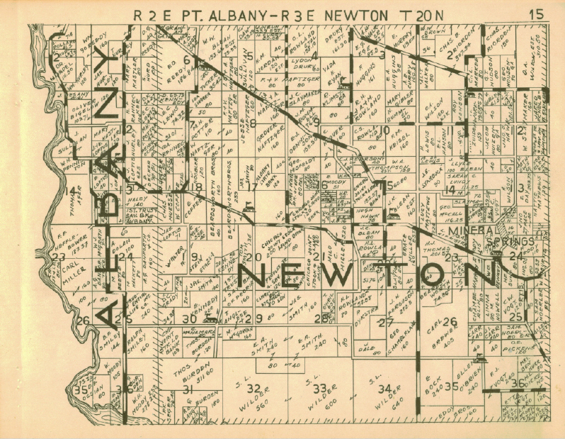 1936 Farm ownership atlas Albany/Newton