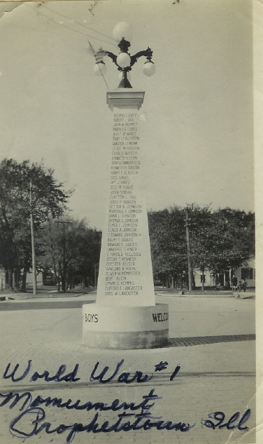 WWI Monument - Prophetstown
