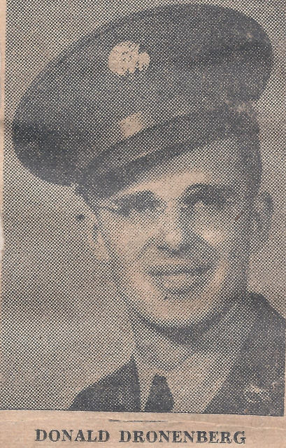 T/Sgt Donald P Dronenberg