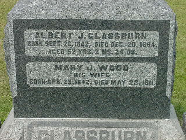 Albert J.  Mary J (nee Wood) Glassburn