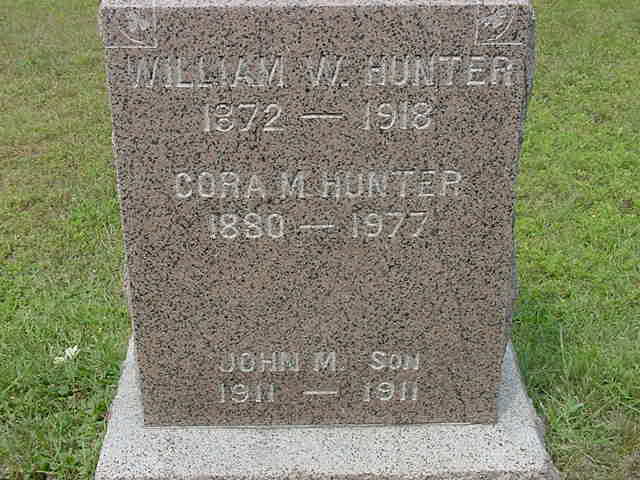 William , Cora & John M. Hunter