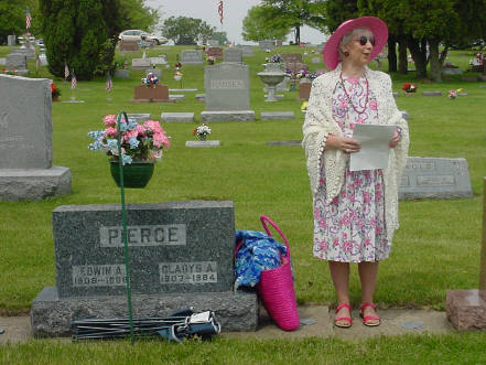 Joan Johnson Portraying Gladys Pierce