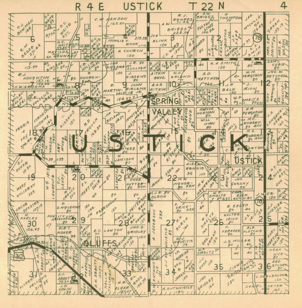 1936 Farm ownership atlas - Ustick