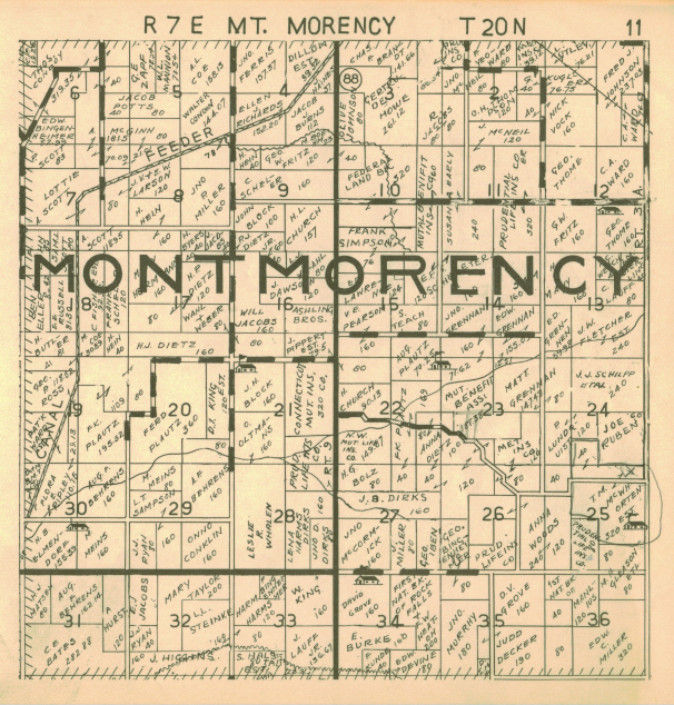 1936  Farm ownership atlas - Montmorency