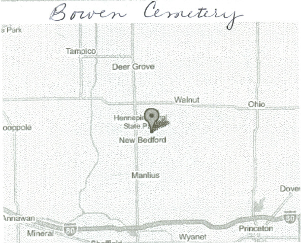 Bowen Cemetery Map