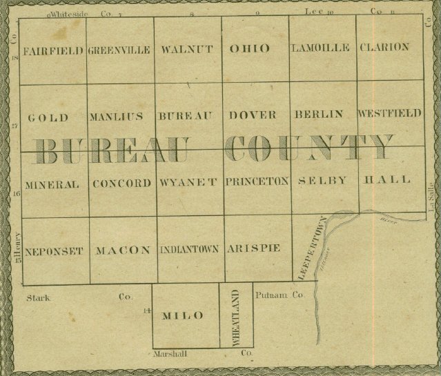 Bureau County Map 1867
