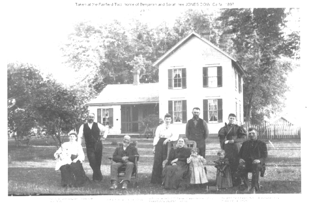 Home of Benj. Dow 1897