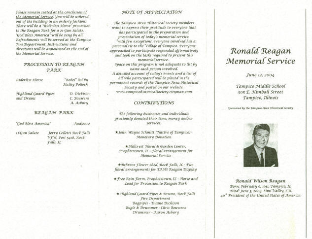 Reagan Memorial Service - Part 2