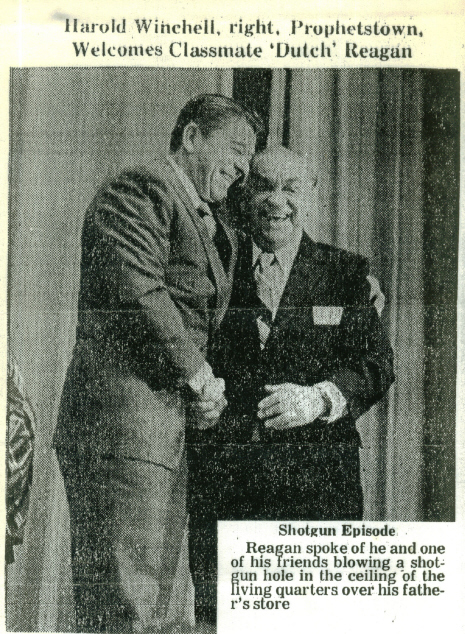 Harold Winchell & Ronald Reagan