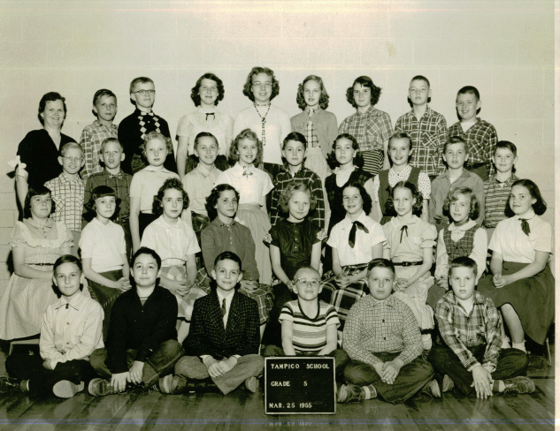 1955 5th Grade class - Tampico Grade School