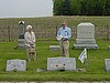 Don Carlson at Dorothy's gravesite