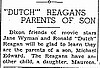 "Dutch" Reagans Parents of son